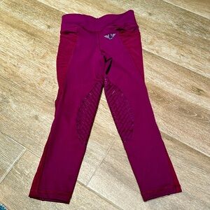 LIKE NEW TUFFRIDER PLUM GIRLS RIDING PANT